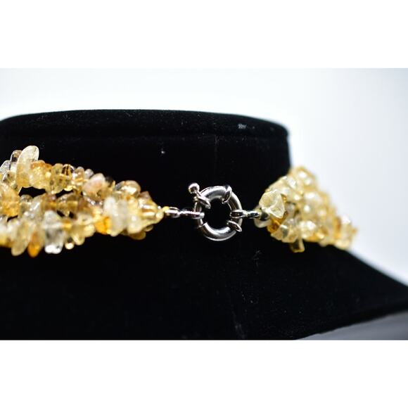 Statement Necklace Alexander Kalifano Heavy Stone Rock Layered Tassel RARE Bin4 - Picture 6 of 12